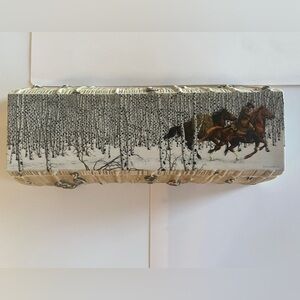 Bev Doolittle Sacred Ground signed porcelain keepsake box
